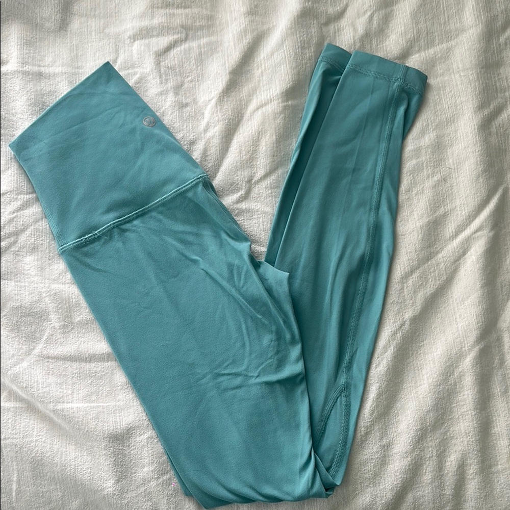 Teal High-Waisted Leggings